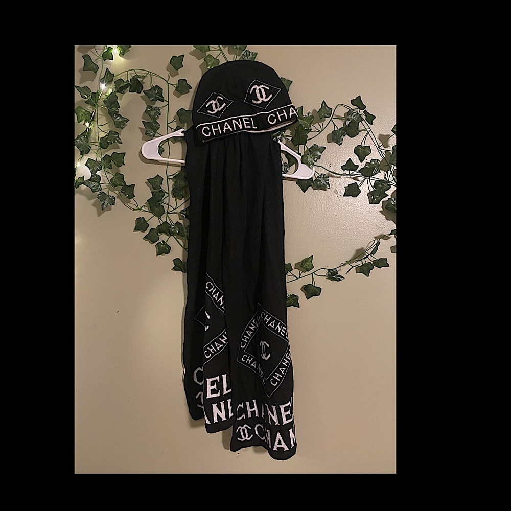 Chanel Scarf and Hat Set